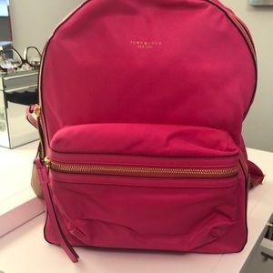 Perry Nylon Zip Backpack Pink 🎒